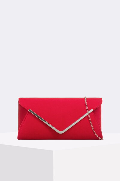Červená listová kabelka Vivian