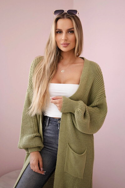 Khaki kardigán Quido