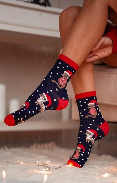 Vianočné dámske ponožky - 1283K