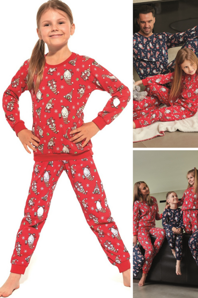 Dievčenské vianočné pyžamo GNOMES NEW