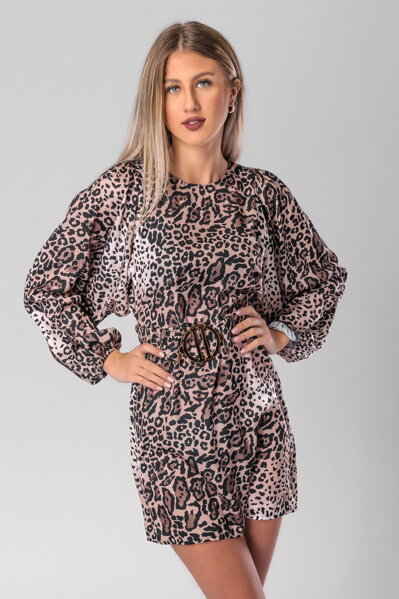 Leopardie dámske šaty Liza