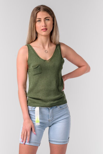 Khaki dámsky top