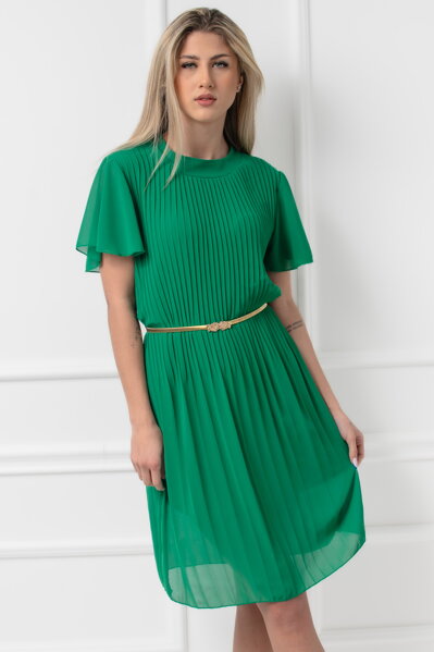 Zelené plisované šaty Ester