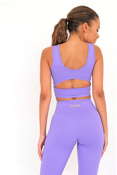 Fialový fitness top Pop