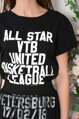 Šaty a´la tričko s tylovou sukňou Sporty čierne