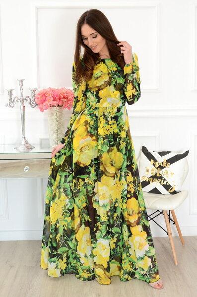 Luxusné kvetované šaty Alisson