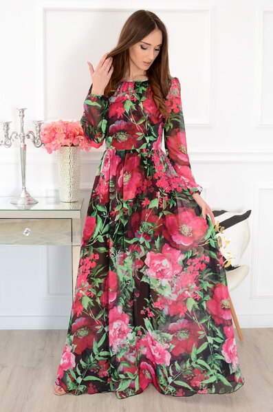 Luxusné kvetované šaty Alisson