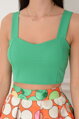 Zelený crop top Rael 