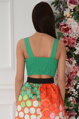 Zelený crop top Rael 