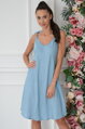 Svetlomodré rifľové šaty Bluene