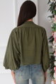 Oversize košeľa Crissa khaki