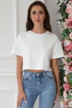 Biely crop top Mayki
