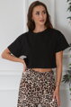 Čierny crop top Mayki 