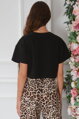 Čierny crop top Mayki 