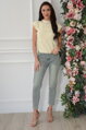 Dámske rifle Mom fit retro denim Mizaki 