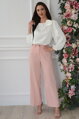 Púdrové elegantné nohavice Monro