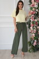 Boho letné nohavice Tarco khaki