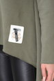 Oversize mikina Minos khaki