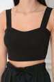 Čierny crop top Rael