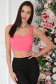 Ružový crop top Rael 