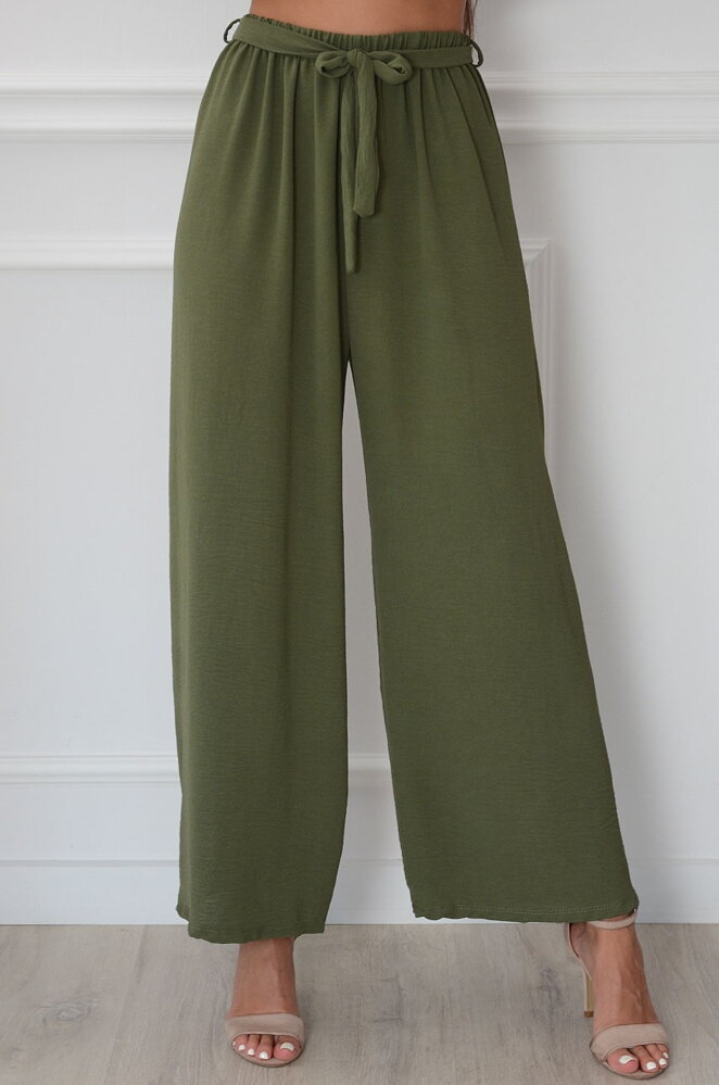 Široké nohavice Limmo khaki