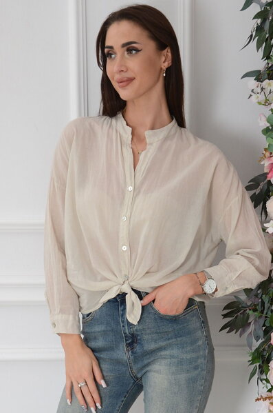 Béžová košeľa Evans 