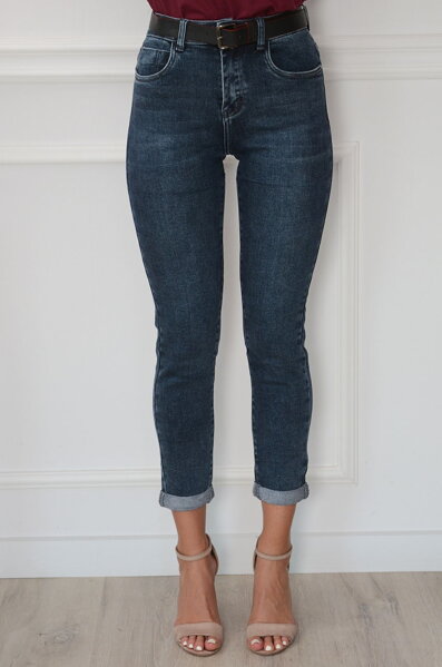 Tmavomodré mom jeans Oliver