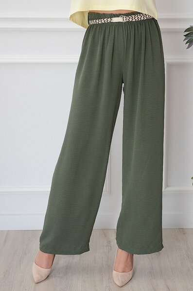 Boho letné nohavice Tarco khaki