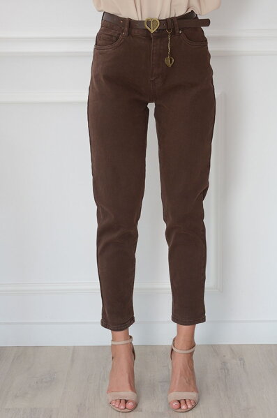 Hnedé mom fit rifle Fiorre 