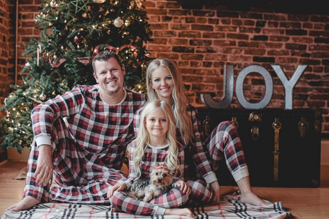 Vianočné pyžamá pre celú rodinu...
