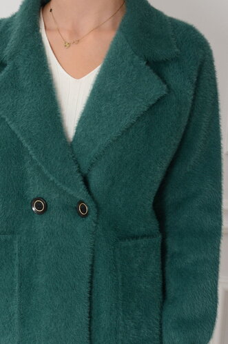 Tmavozelený kabátik/ sako Alpaka