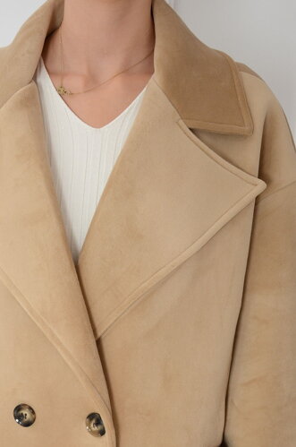 Béžový oversize kabát Niguel