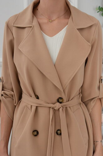 Hnedý trenčkot Ysabel